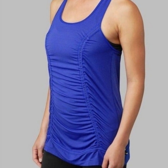 Lululemon I Just Wanna Run Tank Top Blue Size 6 Activewear RacerBack Lightweight - Picture 1 of 9